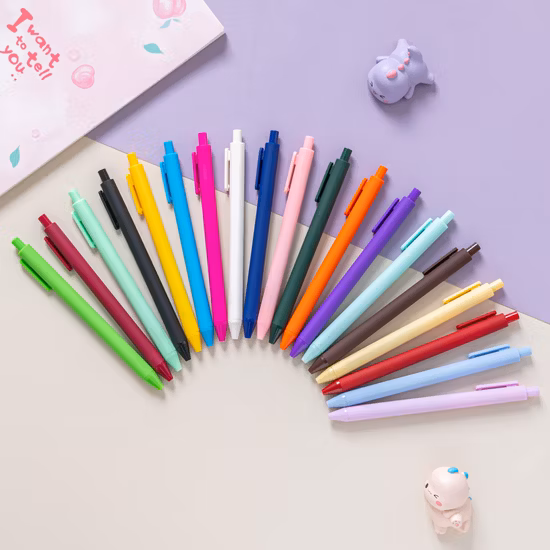 Fábrica de papelería Promoción Greenwill escuela y oficina personalizadas sensibles al calor recargables ergonómico borrar hermosa escritura bolígrafo de gel de fricción (KP100751)