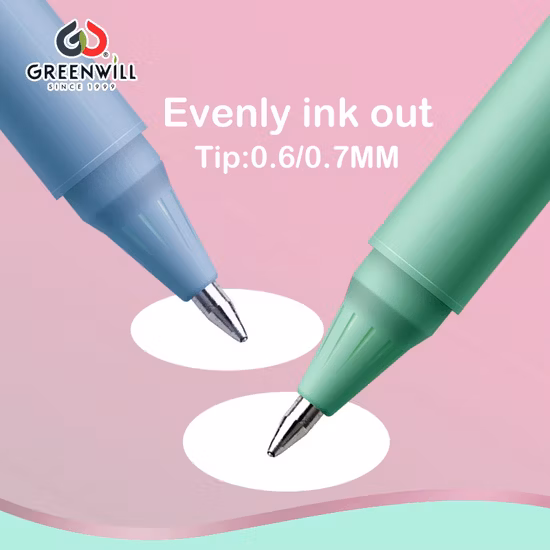 Hotsale Fancy papelería fábrica Greenwill promoción personalizada suministro escolar Kawaii Cute Cartoon recarga borrar bolígrafo de gel (KP202205)