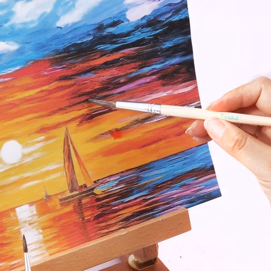 Proveedores de pelo de cerdas Pinceles para acuarelas PA1003 Juego de pinceles Ab para caligrafía china Pinturas acrílicas a base de agua Pincel de artista de madera Bolígrafo personalizado